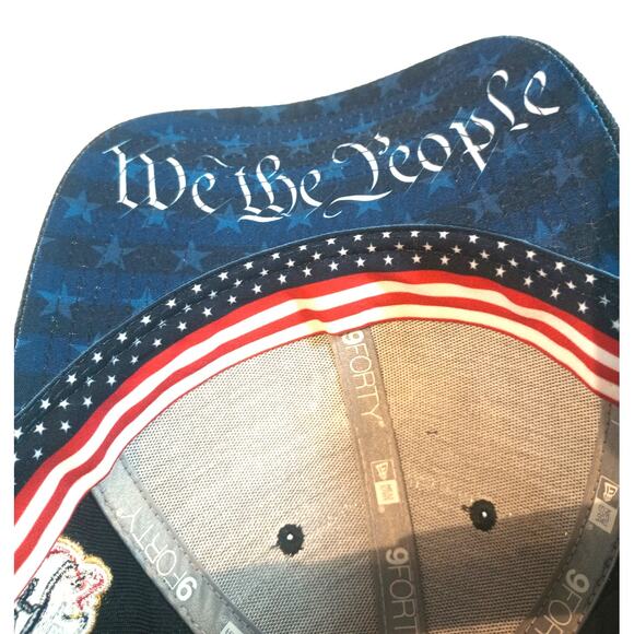 NEW YORK YANKEES MCB JULY 4TH A.L. NAVY NEW ERA CAP RAISED EMBLEM - Picture 12 of 12